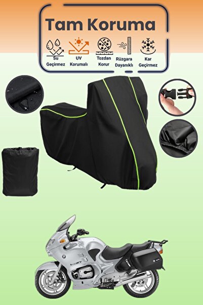 Dokaca Neo غطاء محرك متوافق مع BMW R 1150 RT باللون الأسود النيون قماش مجدّل،...