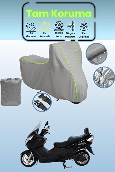 Dokaca Neo غطاء دراجة نارية رمادي نيون قماش مجدّل مونديال 250 بافالو متوافق، ...