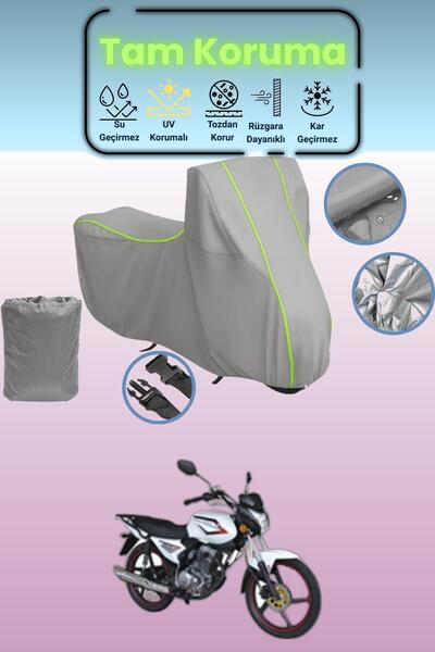 Dokaca Neo غطاء دراجة نارية متوافق مع Gray Neon قماش مجدّل Kuba XCG 100/150، ...