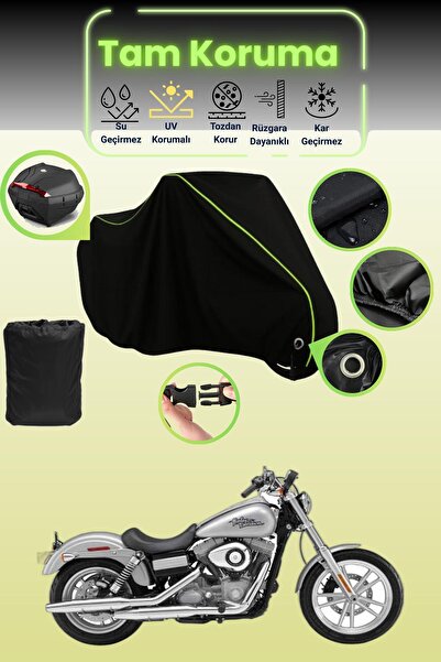 Dokaca Neo حقيبة خلفية سوداء نيون قماش مجدّل متوافقة مع حقيبة هارلي ديفيدسون ...