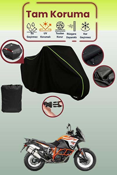 Dokaca Neo حقيبة خلفية باللون الأسود النيون قماش مجدّل متوافقة مع KTM 1290 Su...