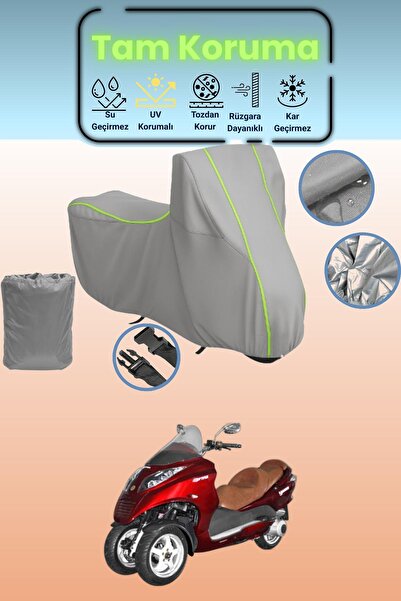 Dokaca Neo غطاء دراجة نارية رمادي نيون قماش مجدّل يوكي YB250ZKT أوبتيموس متوا...