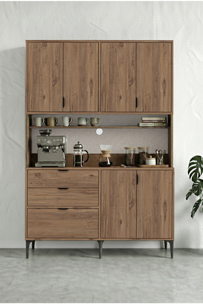 SARMOBİ Harmony Maxi 7 Kapaklı 2 Çekmeceli Kahve Köşesi, Mutfak Stüdyosu