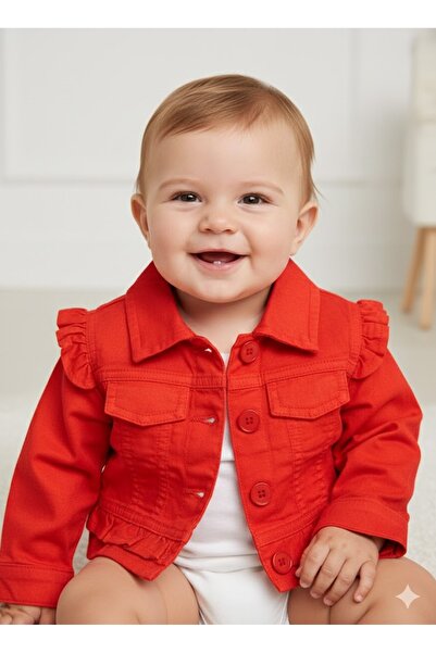 nk kids Kız Bebek Kot Denim Ceket