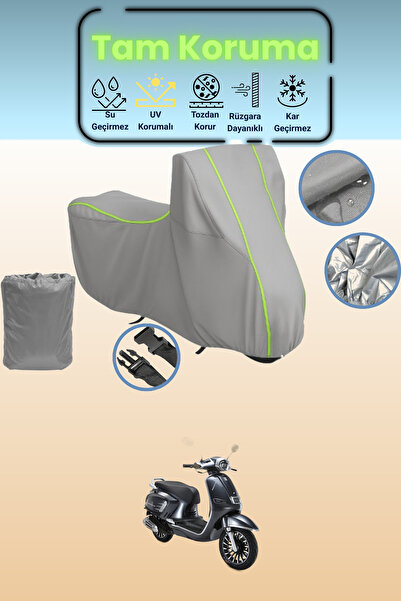 Dokaca Neo Gray Neon Corded Fabric Rks Siesta Compatible Motorcycle Tarpaulin...