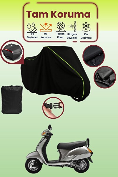 Dokaca Neo حقيبة خلفية باللون الأسود النيون قماش مجدّل متوافقة مع هوندا أكتيف...