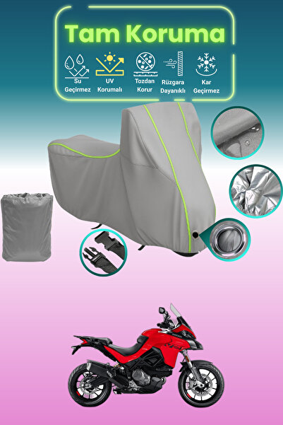 Dokaca Neo غطاء محرك متوافق مع دراجة دوكاتي مولتيسترادا V2 باللون الرمادي الن...