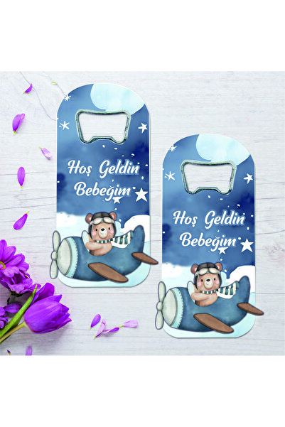 ege ajans tasarım 10 Wooden Embossed Figure Baby Birth 1 Year Old Gift Opener...