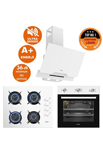 Ferre ve AFM TECH Markalı SilentART LAB Sessiz Beyaz -Siyah Ankastre Set ( D0...