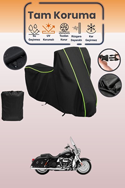 Dokaca Neo غطاء حماية متوافق مع دراجة نارية هارلي ديفيدسون رود كينج كلاسيك FL...