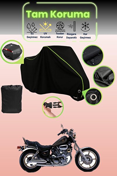 Dokaca Neo حقيبة خلفية وقفل باللون الأسود النيون قماش مجدّل متوافقة مع ياماها...