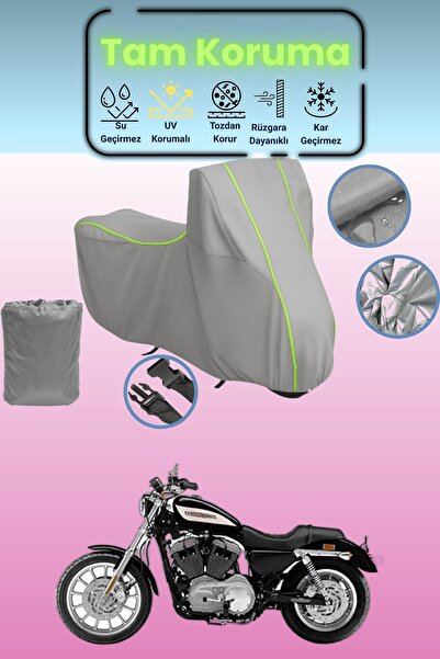 Dokaca Neo قماش دراجة نارية رمادي اللون من نوع نيون فيتيل هارلي ديفيدسون سبور...