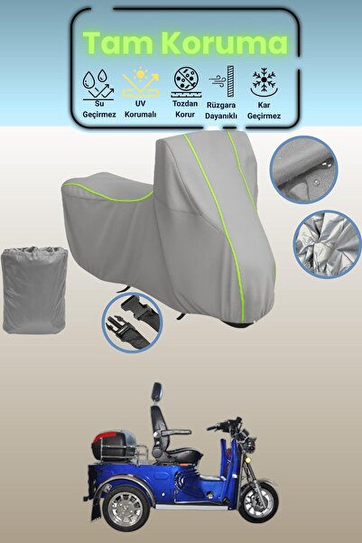 Dokaca Neo Gray Neon Corded Fabric Yuki Yk-25 Pony Compatible Motorcycle Cove...