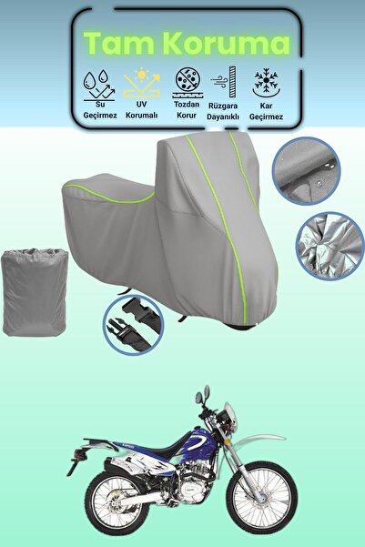 Dokaca Neo غطاء دراجة نارية رمادي نيون قماش مجدّل كانوني تشيتا 125 متوافق، غط...