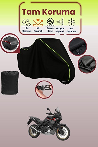 Dokaca Neo حقيبة خلفية باللون الأسود النيون قماش مجدّل متوافقة مع هوندا XL 75...