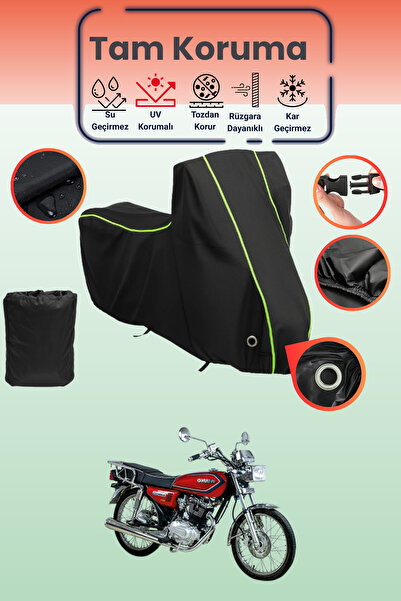 Dokaca Neo غطاء دراجة نارية متوافق مع Kuba Cheetah 180R من Black Neon قماش مج...