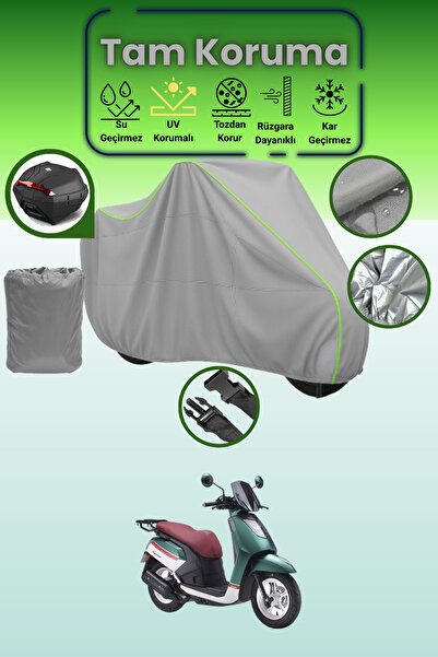 Dokaca Neo Gray Neon Corded Fabric Rear Bag Compatible Arora Gemma 125 Compat...