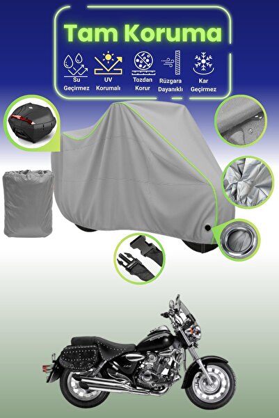 Dokaca Neo غطاء دراجة نارية رمادي نيون قماش مجدّل متوافق مع Kuba Superlight 150