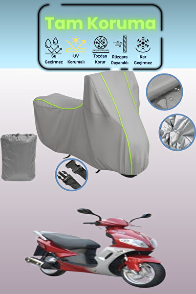 Dokaca Neo غطاء دراجة نارية متوافق مع غري نيون قماش مجدّل كوبا أبريكوت 125، غ...