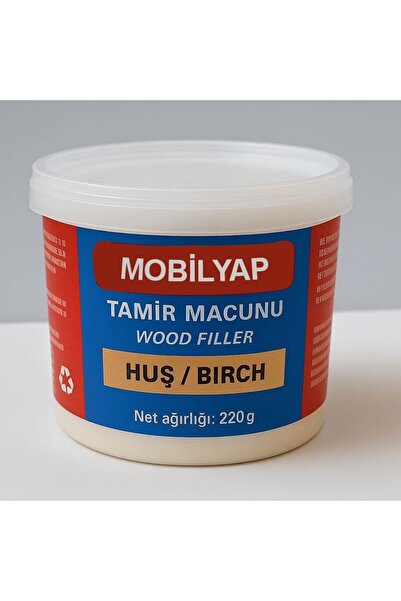 Mobilyap Huş Ahşap Mobilya Parke Tamir Dolgu Macunu Çatlak Çizik Giderici Kul...