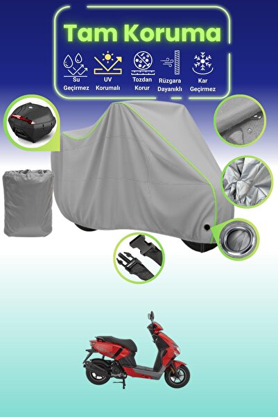 Dokaca Neo حقيبة خلفية وقفل رمادي نيون قماش مجدّل متوافقة مع قماش الدراجات ال...