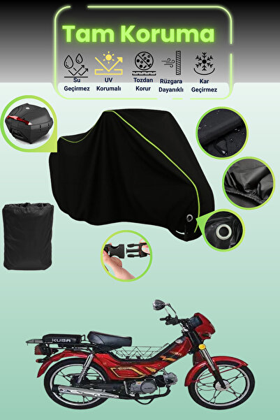 Dokaca Neo قماش دراجة نارية متوافق مع قفل Kuba Leopard قماش مجدّل وحقيبة خلفي...