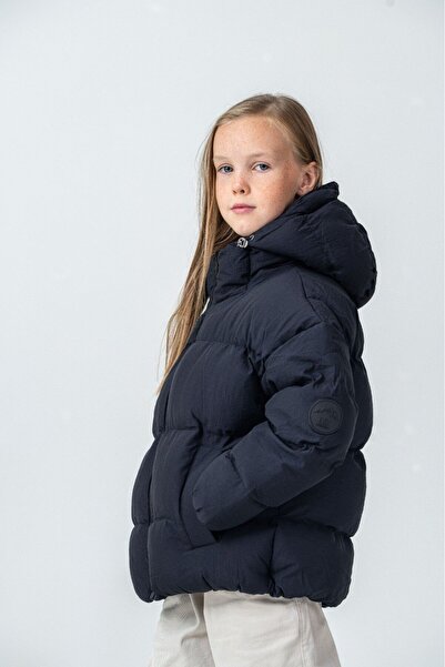 g-serko Girl's Coat Short Black 6-9 Years Old