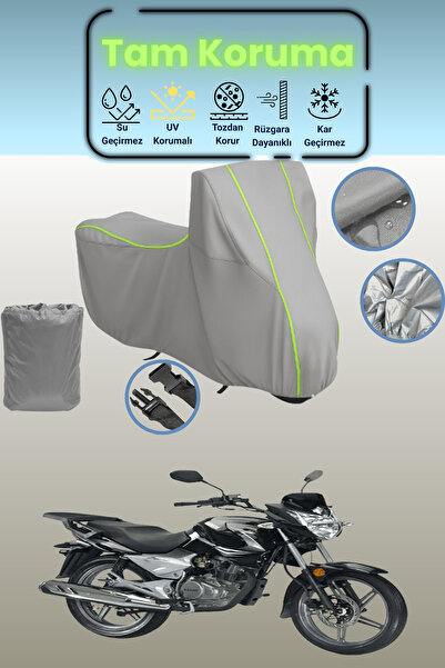 Dokaca Neo غطاء دراجة نارية رمادي نيون قماش مجدّل كانوني ليوبارد متوافق، غطاء...