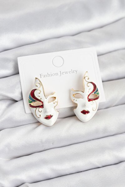 Clariss YRTCL Pirinç Maske Model Kadın Küpe