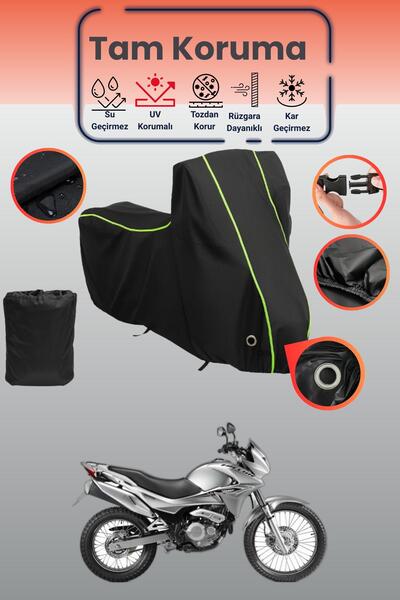 Dokaca Neo غطاء دراجة نارية متوافق مع هوندا NX 4 فالكون من بلاك نيون قماش مجد...