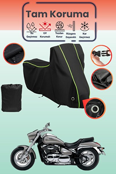 Dokaca Neo غطاء دراجة نارية متوافق مع سوزوكي VZ 800 Intruder M800 باللون الأس...