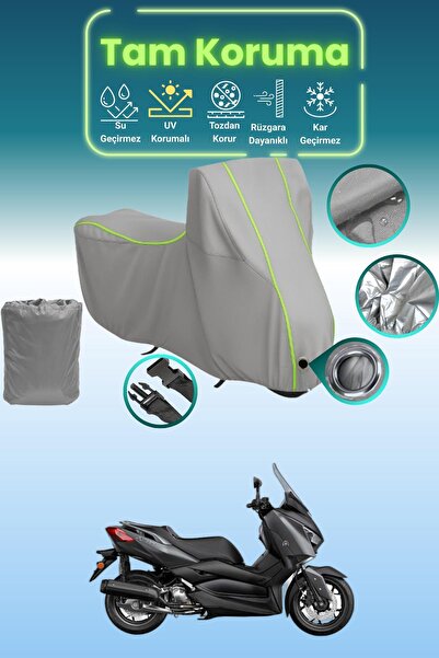 Dokaca Neo Gray Neon Corded Fabric Lock Compatible Yamaha X-Max 125 Iron Max ...