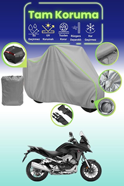 Dokaca Neo Gray Neon Corded Fabric Lock and Tail Bag Compatible Honda Vfr 800...