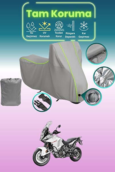 Dokaca Neo غطاء محرك متوافق مع KTM 1290 Super Adventure T من Gray Neon قماش م...