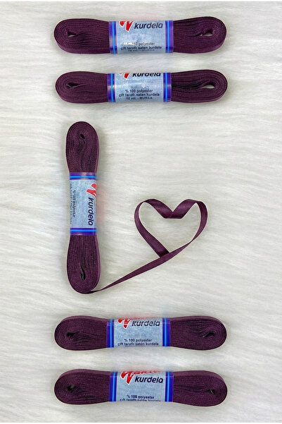 ZEYMERADE Panglică din satin mov vinete 1 cm 10 metri, pentru înrochire, nunt...