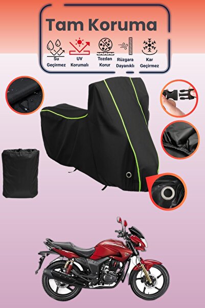 Dokaca Neo غطاء دراجة نارية متوافق مع هيرو هانك من بلاك نيون قماش مجدّل كيليت...