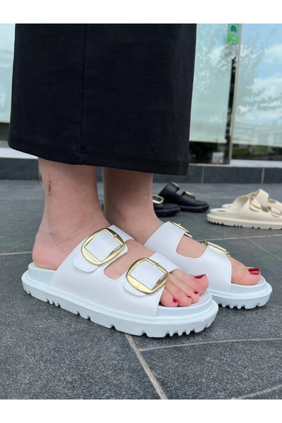 KUBACK Legend is back Özssa Kbtx-1 Kuback White Daily Women's Slippers