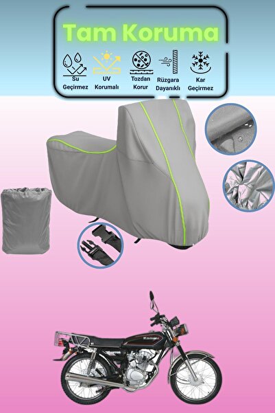 Dokaca Neo غطاء دراجة نارية رمادي نيون قماش مجدّل كانوني بريتون 125 متوافق، غ...