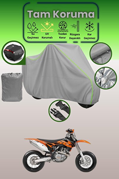 Dokaca Neo حقيبة خلفية باللون الرمادي النيون قماش مجدّل متوافقة مع KTM 450 SM...