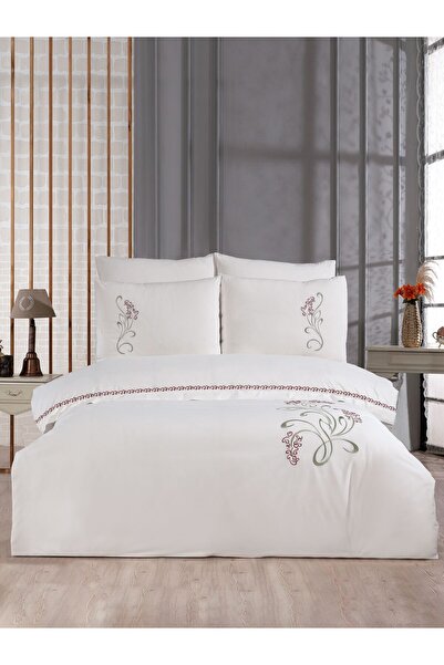 elvira concept Isla Double Cotton Embroidered Duvet Cover Set Bedding Set