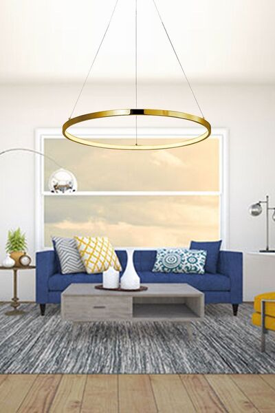 ABAJUR EVİM 50lik Selena Modern Tasarım Ledli Tekli Avize