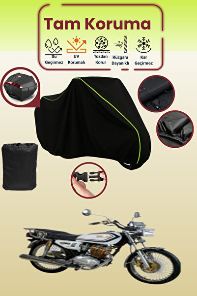 Dokaca Neo حقيبة خلفية سوداء نيون قماش مجدّل متوافقة مع Kuba Cheetah 125، غطا...