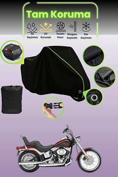 Dokaca Neo حقيبة خلفية سوداء نيون قماش مجدّل متوافقة مع ماركة هارلي ديفيدسون ...