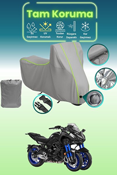 Dokaca Neo غطاء محرك متوافق مع ياماها نيكين باللون الرمادي النيون قماش مجدّل،...