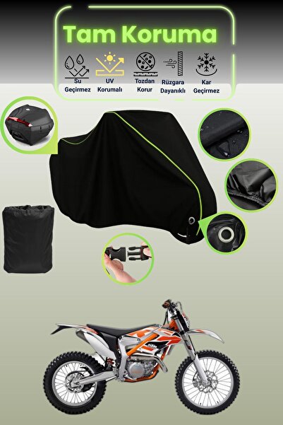 Dokaca Neo حقيبة خلفية وقفل باللون الأسود النيون قماش مجدّل متوافقة مع KTM 25...