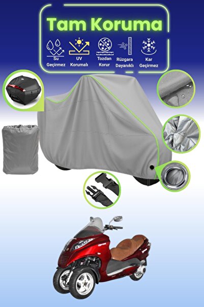 Dokaca Neo حقيبة خلفية رمادية نيون قماش مجدّل متوافقة مع يوكي YB250ZKT أوبتيم...