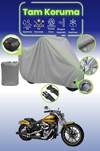 Dokaca Neo قفل رمادي نيون قماش مجدّل وحقيبة خلفية متوافقة مع هارلي ديفيدسون س...