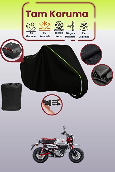 Dokaca Neo حقيبة خلفية باللون الأسود النيون قماش مجدّل متوافقة مع هوندا مونكي...