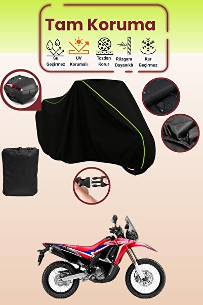 Dokaca Neo حقيبة خلفية باللون الأسود النيون قماش مجدّل متوافقة مع هوندا CRF 2...