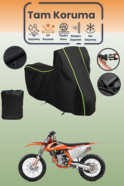 Dokaca Neo غطاء محرك متوافق مع KTM 450 SXF باللون الأسود النيون قماش مجدّل، غ...